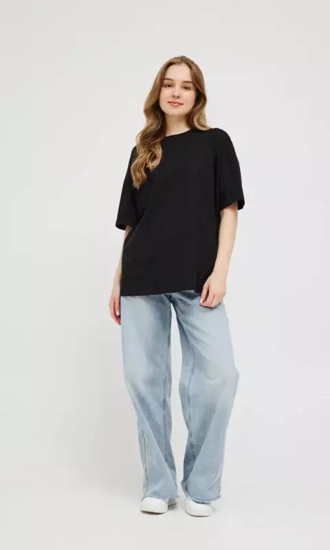 Футболка черная Abratex Oversize 100% хлопок 180г